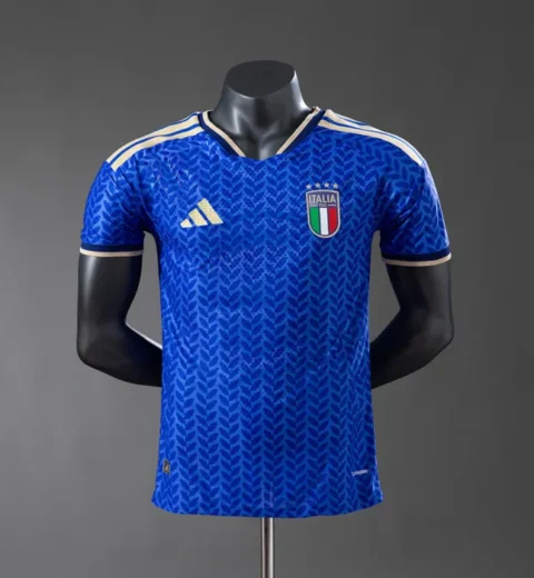 Italy Away Jersey 2026 World Cup Long SleevesFootball Kit Soccer Shirt-blue