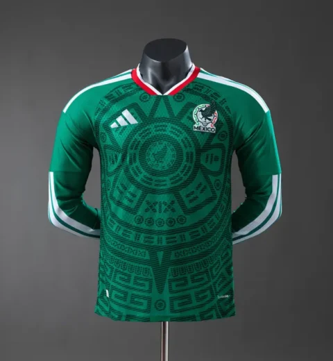 Player Version Mexico Home Jersey 2026 World Cup Football Kit Long Sleeves