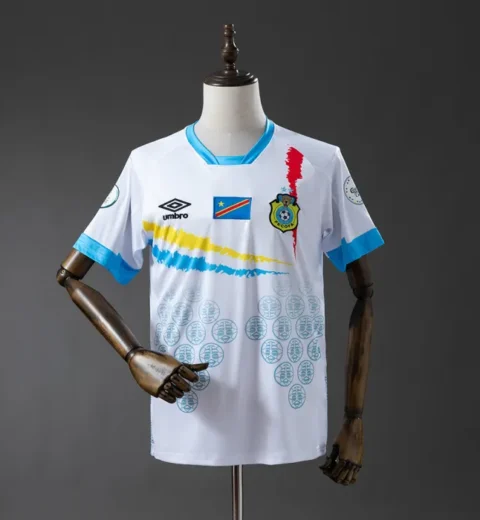 Congo Jersey 2026 World Cup White Blue Football