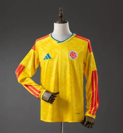 Colombia Home Jersey 2026 World Cup LongSleeves Football Kit Soccer Shirt