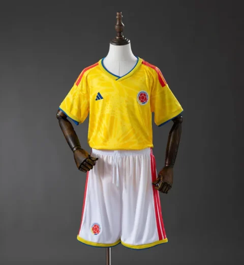 Kids Colombia Jersey 2026 World Cup Football Kit Soccer Jersey